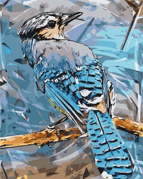 Diamond Painting - Blauwe Gaai vogel - SEOS®