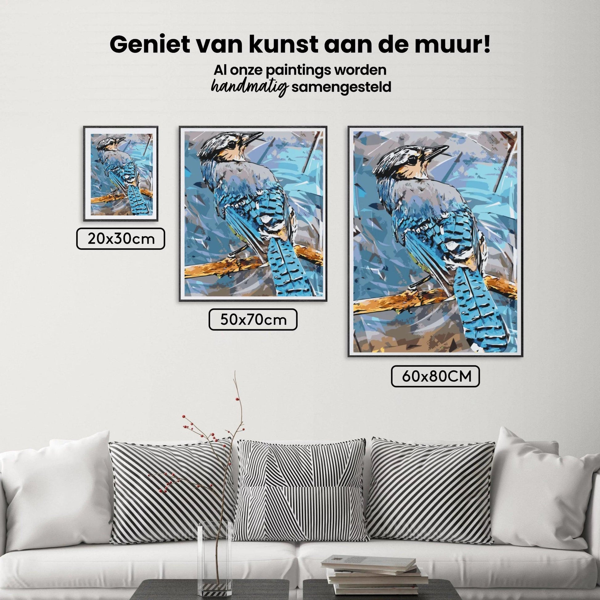 Diamond Painting - Blauwe Gaai vogel - SEOS®