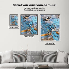 Diamond Painting - Blauwe Gaai vogel - SEOS®