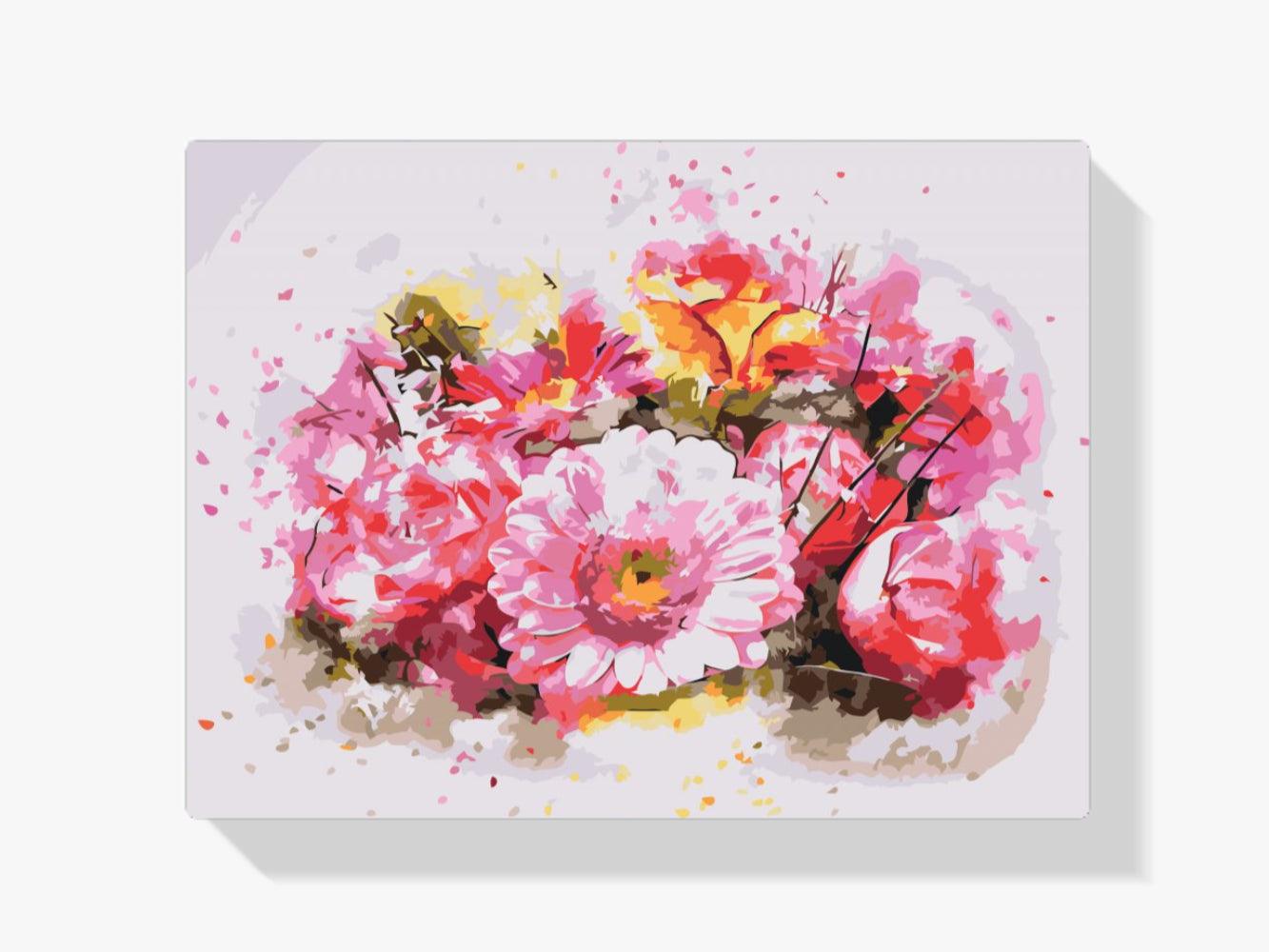 Diamond Painting - Boeket roze bloemen - SEOS Shop ®