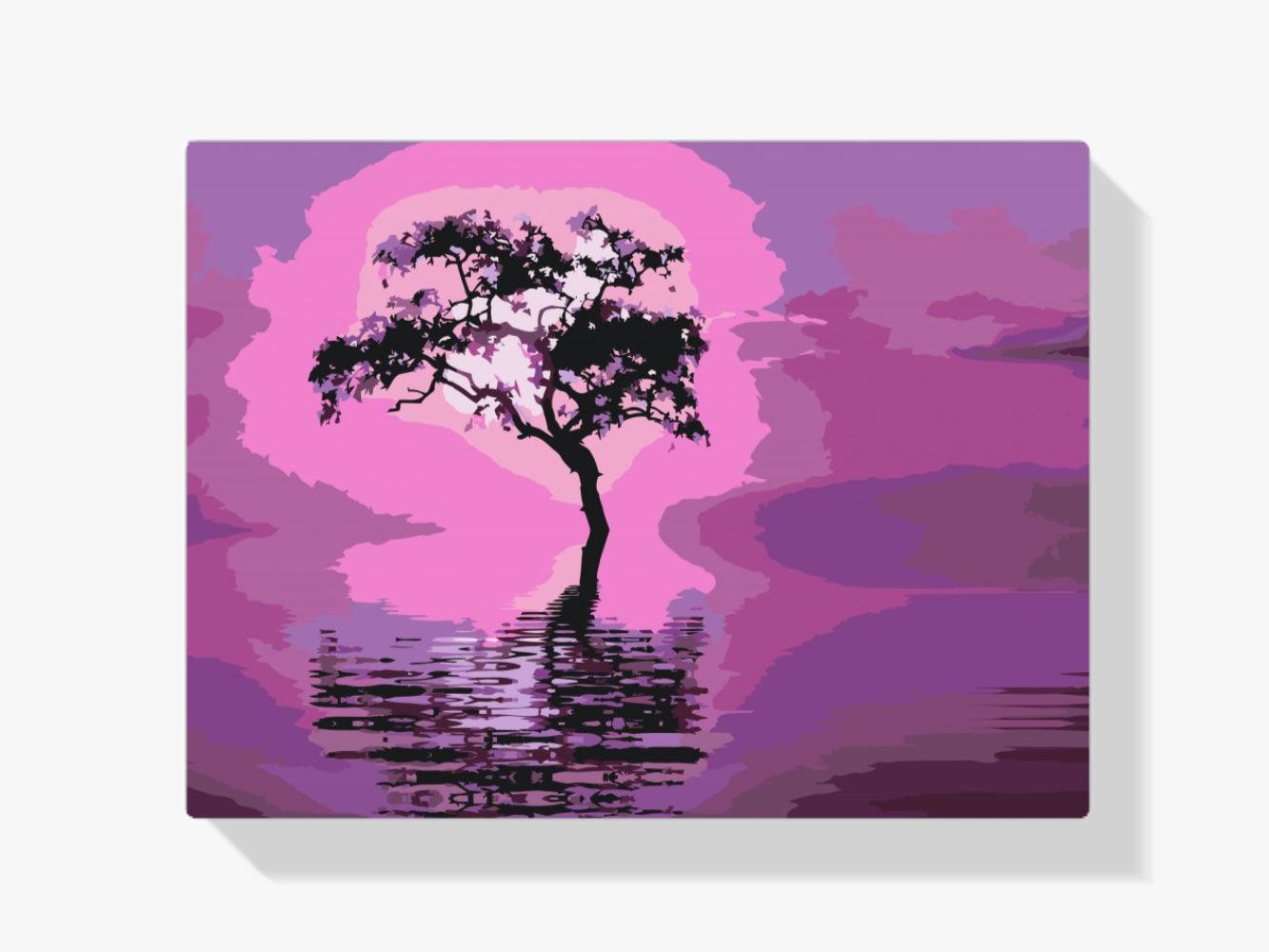 Diamond Painting - Boom in het midden van het meer - SEOS Shop ®