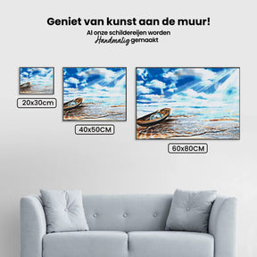 Diamond Painting - Boot aan de rand van de zee - SEOS Shop ®