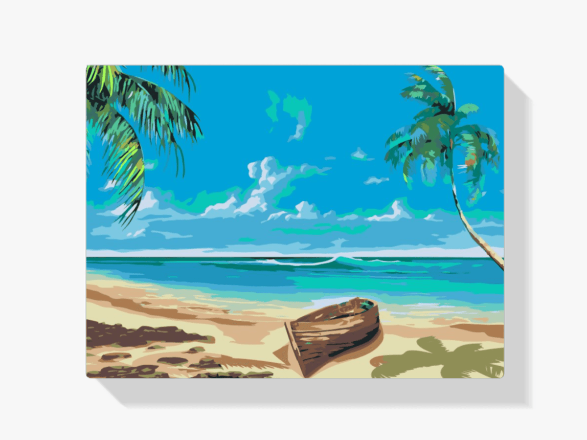 Diamond Painting -  Boot op het strand - SEOS Shop ®