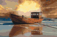 Diamond Painting - Boot op zee 2 - SEOS Shop ®
