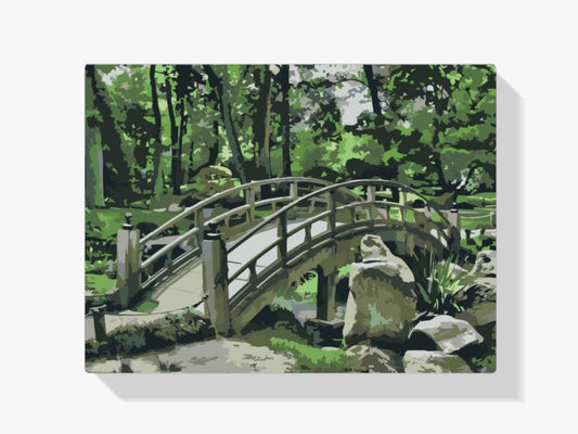 Diamond Painting - Brug in de tuin - SEOS Shop ®