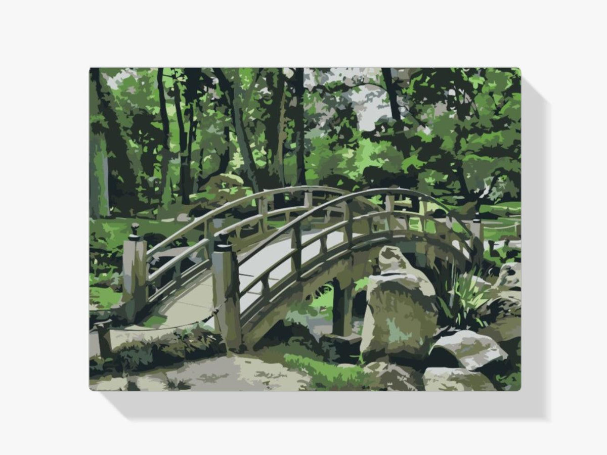 Diamond Painting - Brug in de tuin - SEOS Shop ®