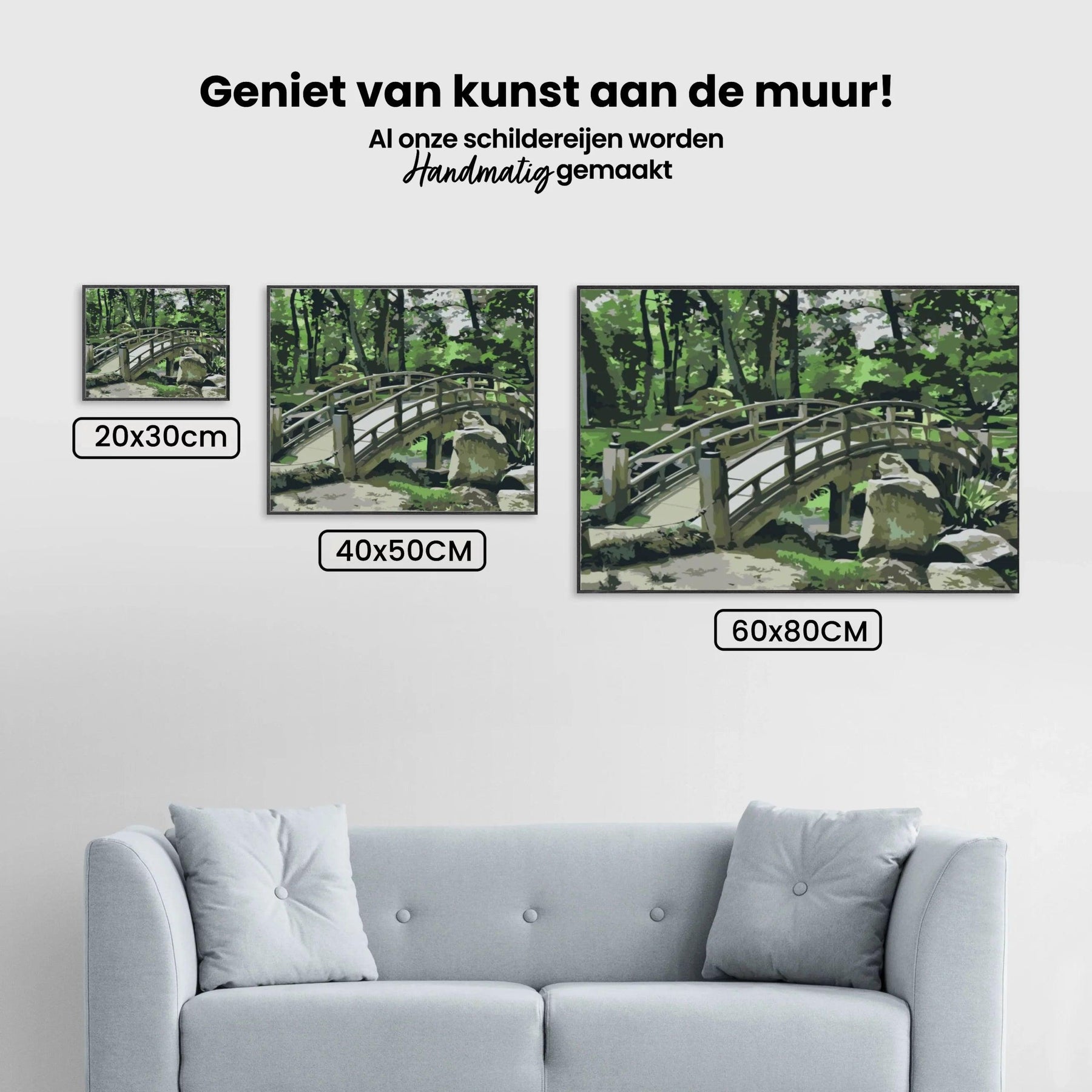 Diamond Painting - Brug in de tuin - SEOS Shop ®