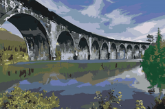 Diamond Painting - Brug over het meer - SEOS Shop ®