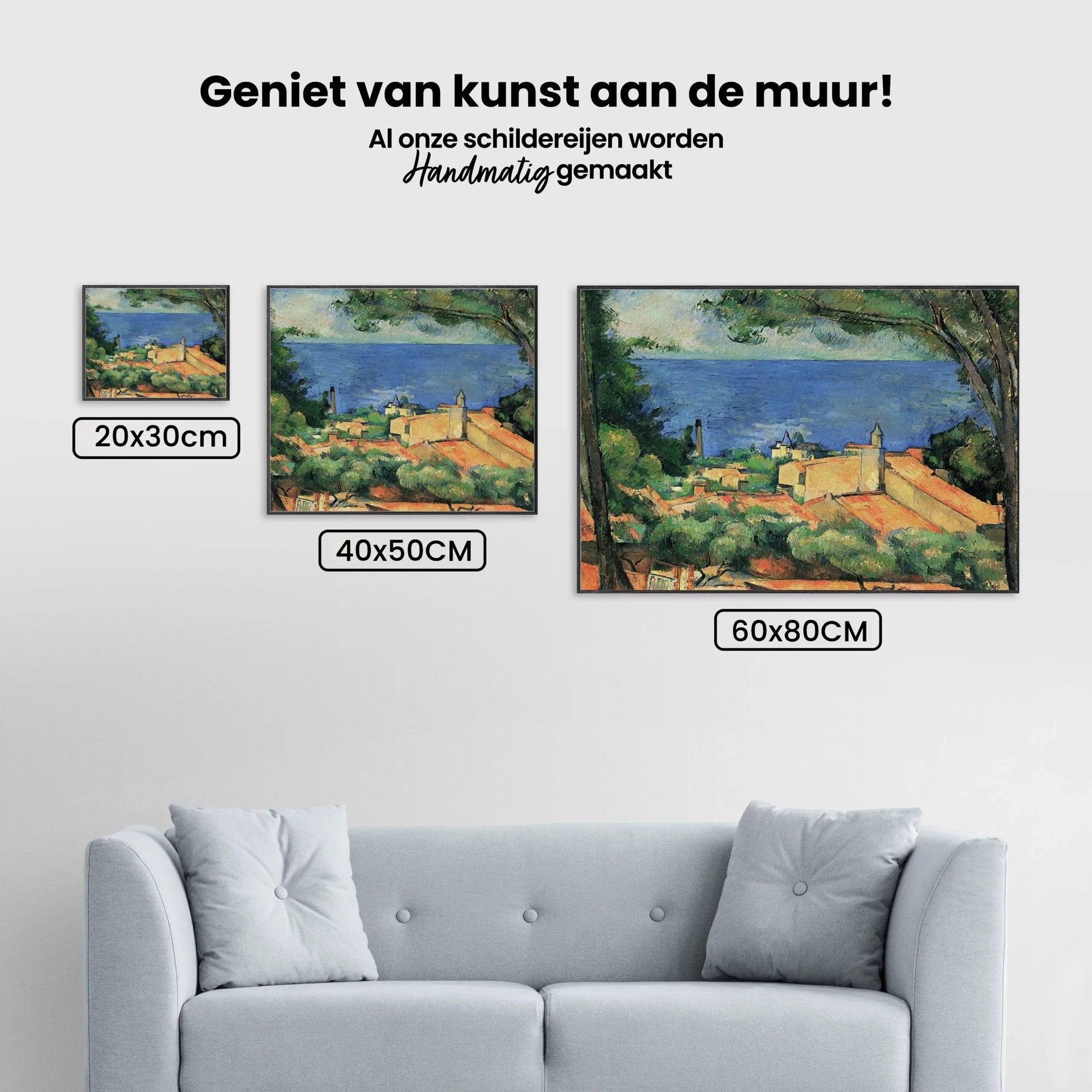 Diamond Painting - De L’estaque met rode daken - SEOS Shop ®