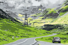Diamond Painting - De Transfagarasan weg in Roemenië - SEOS Shop ®