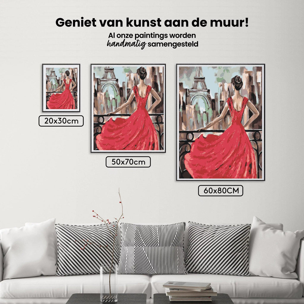 Diamond Painting - De dame in het rood - SEOS Shop ®