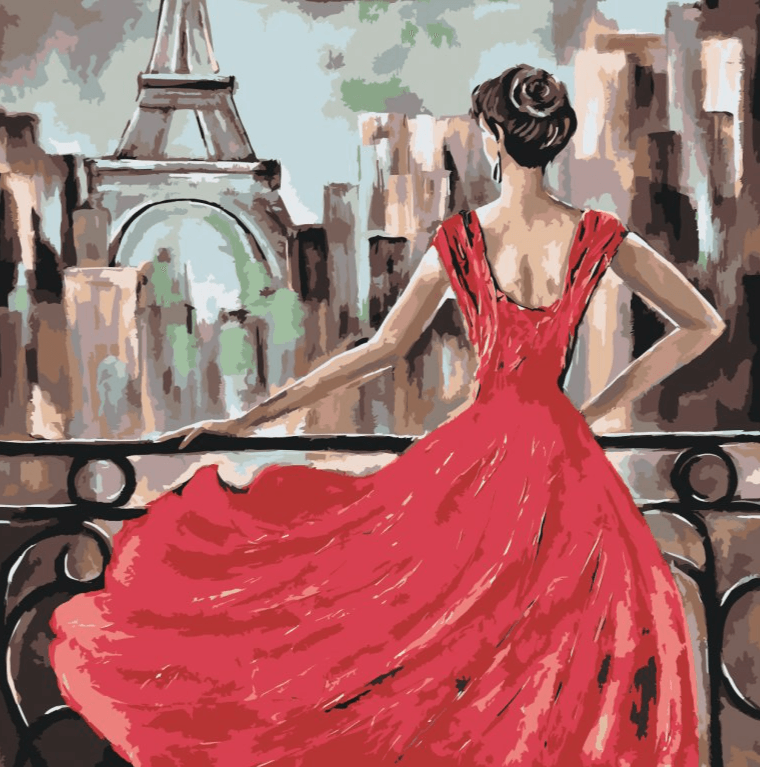 Diamond Painting - De dame in het rood - SEOS Shop ®
