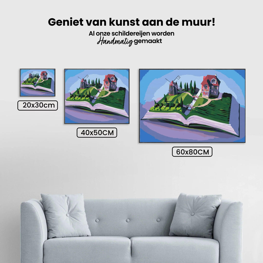 Diamond Painting - De molen op het boek - SEOS Shop ®