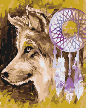 Diamond Painting - De wolf en de dromenvanger - SEOS®