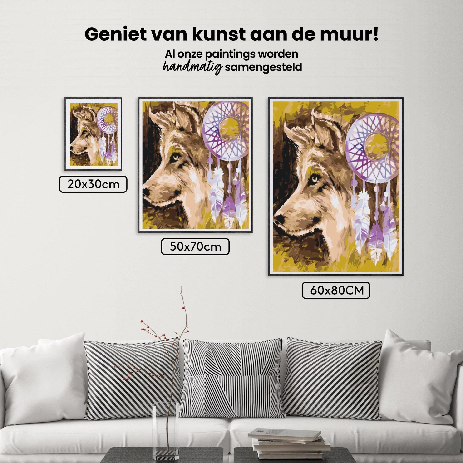 Diamond Painting - De wolf en de dromenvanger - SEOS®