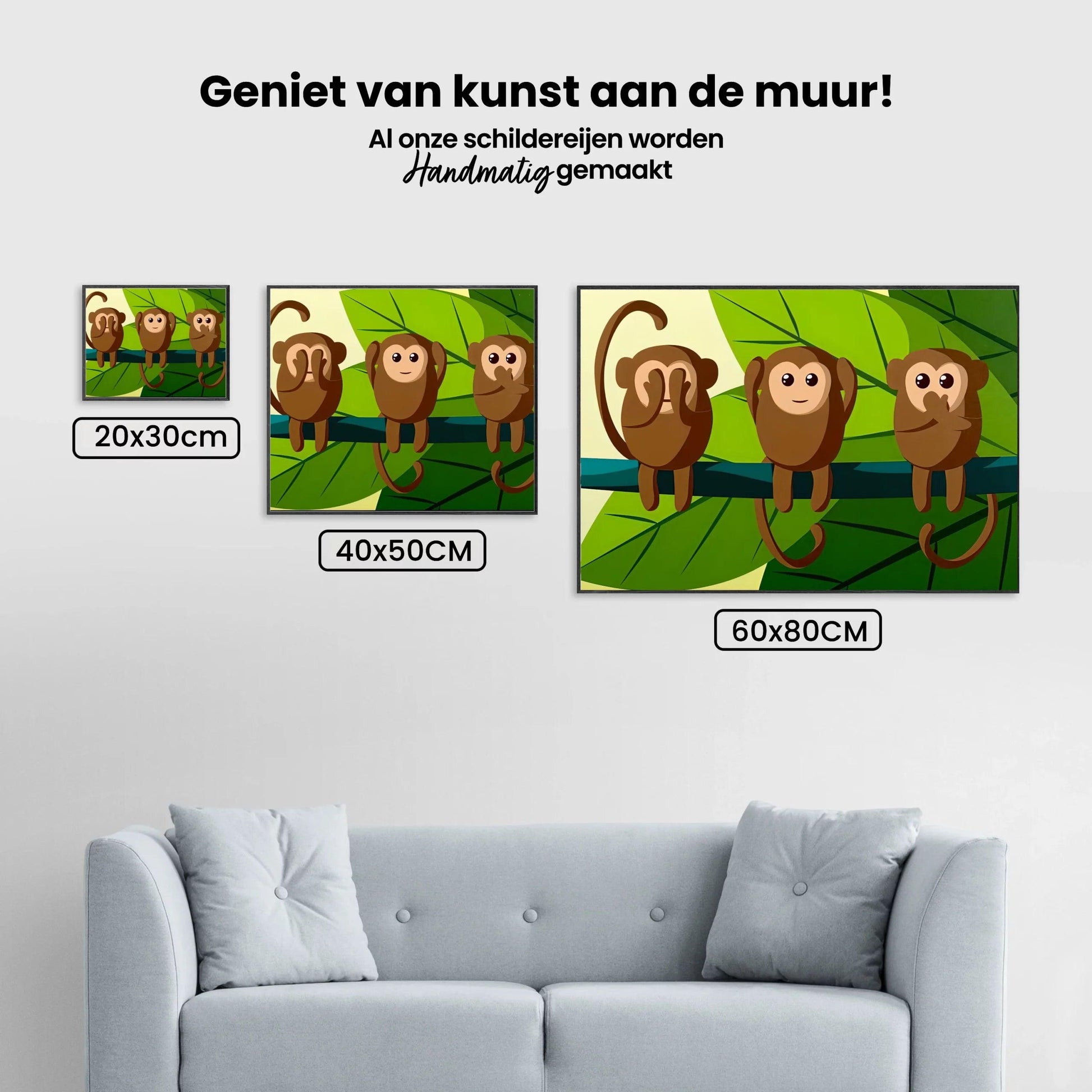 Diamond Painting - Drie Apen - SEOS Shop ®