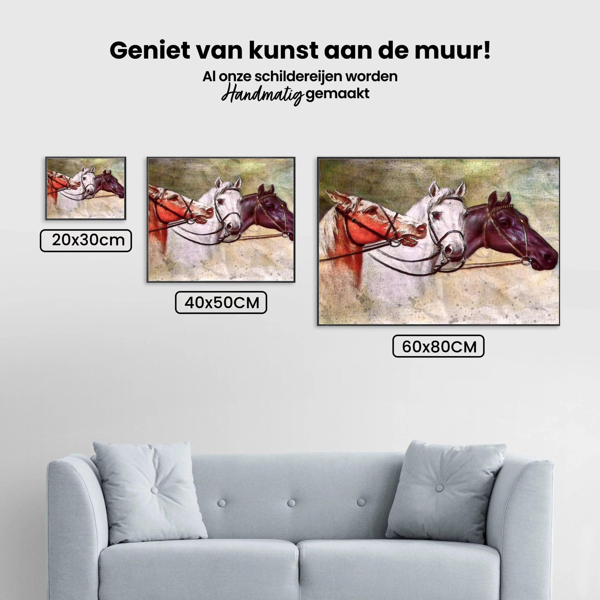 Diamond Painting - Drie Paarden - SEOS®