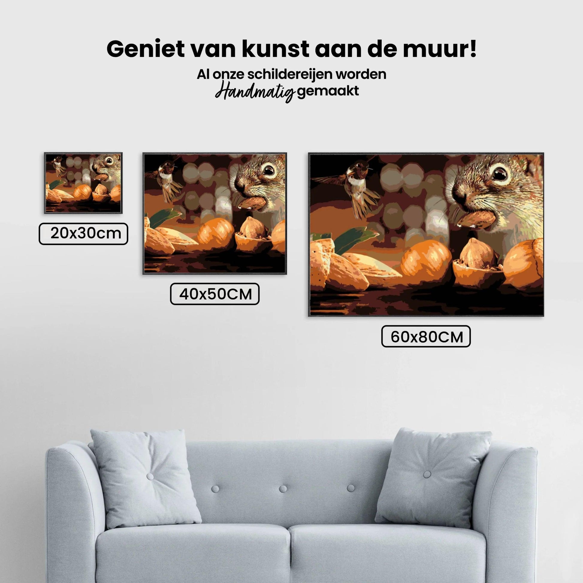 Diamond Painting - Eekhoorn en vogel - SEOS®