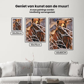 Diamond Painting - Een beer op de loer voor een prooi - SEOS®