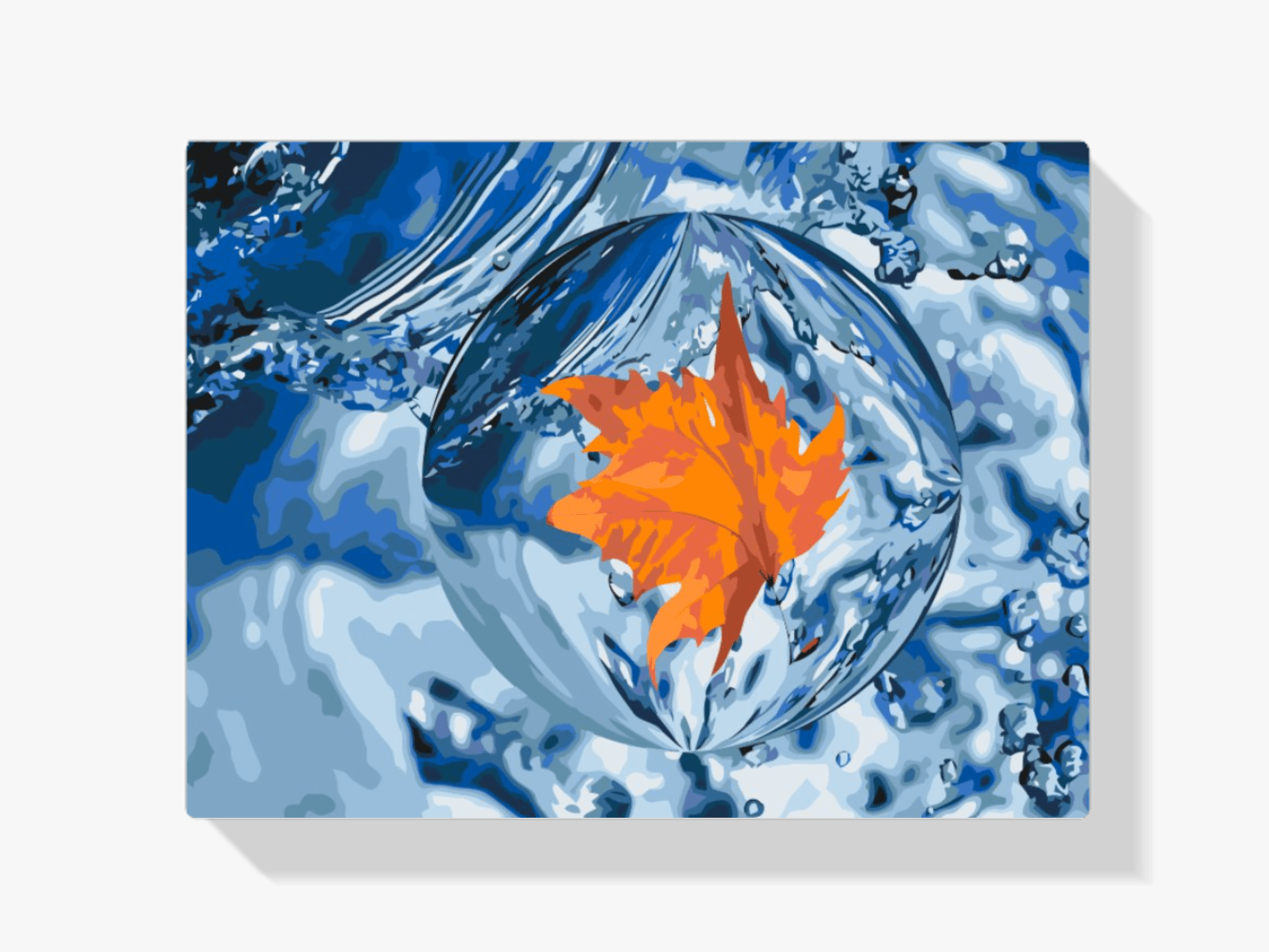Diamond Painting - Een blad in een druppel - SEOS Shop ®