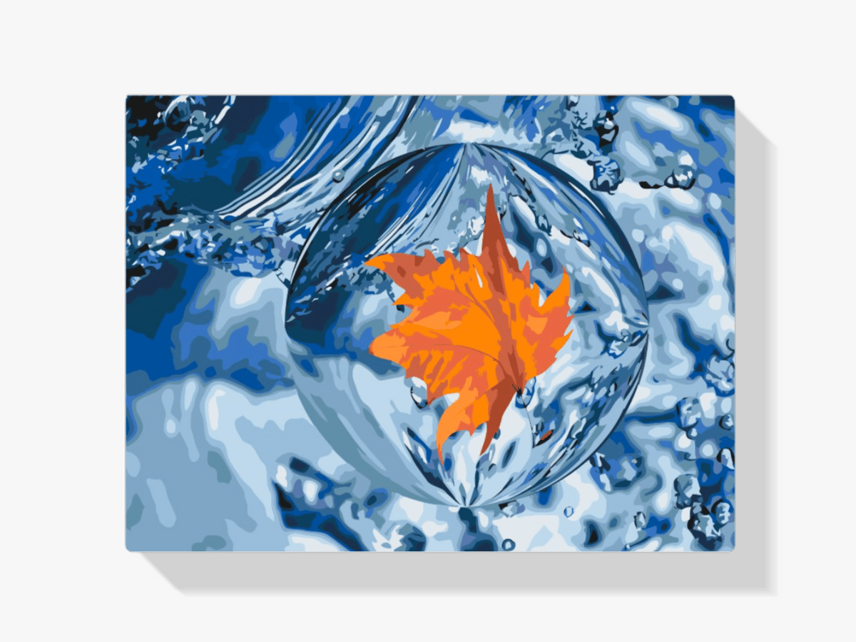 Diamond Painting - Een blad in een druppel - SEOS Shop ®
