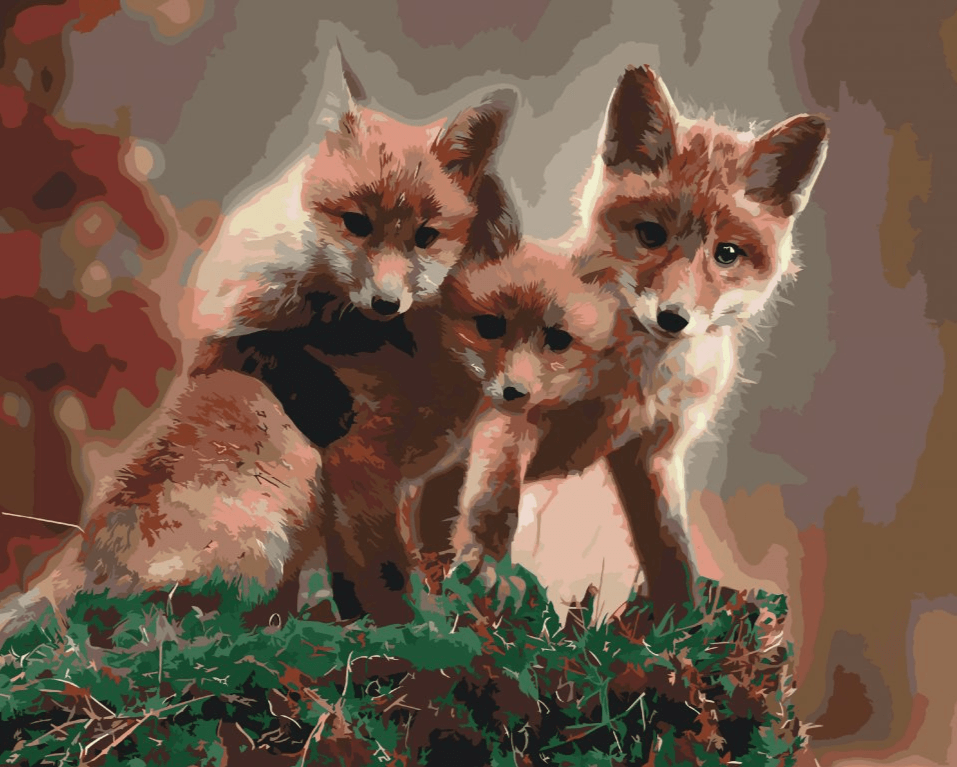 Diamond Painting - Een vossenwelp - SEOS®