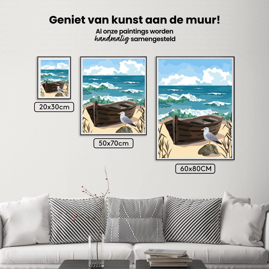 Diamond Painting - Eenzame zeemeeuw - SEOS®