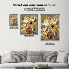 Diamond Painting - Etruskische vaas met bloemen - SEOS Shop ®