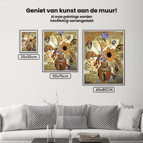 Diamond Painting - Etruskische vaas met bloemen - SEOS Shop ®