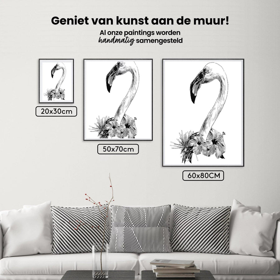 Diamond Painting - Flamingo hoofd - SEOS®