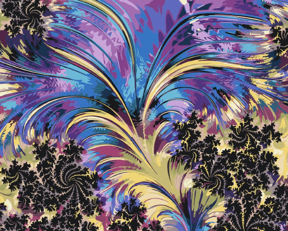 Diamond Painting -  Fractale veren - SEOS Shop ®