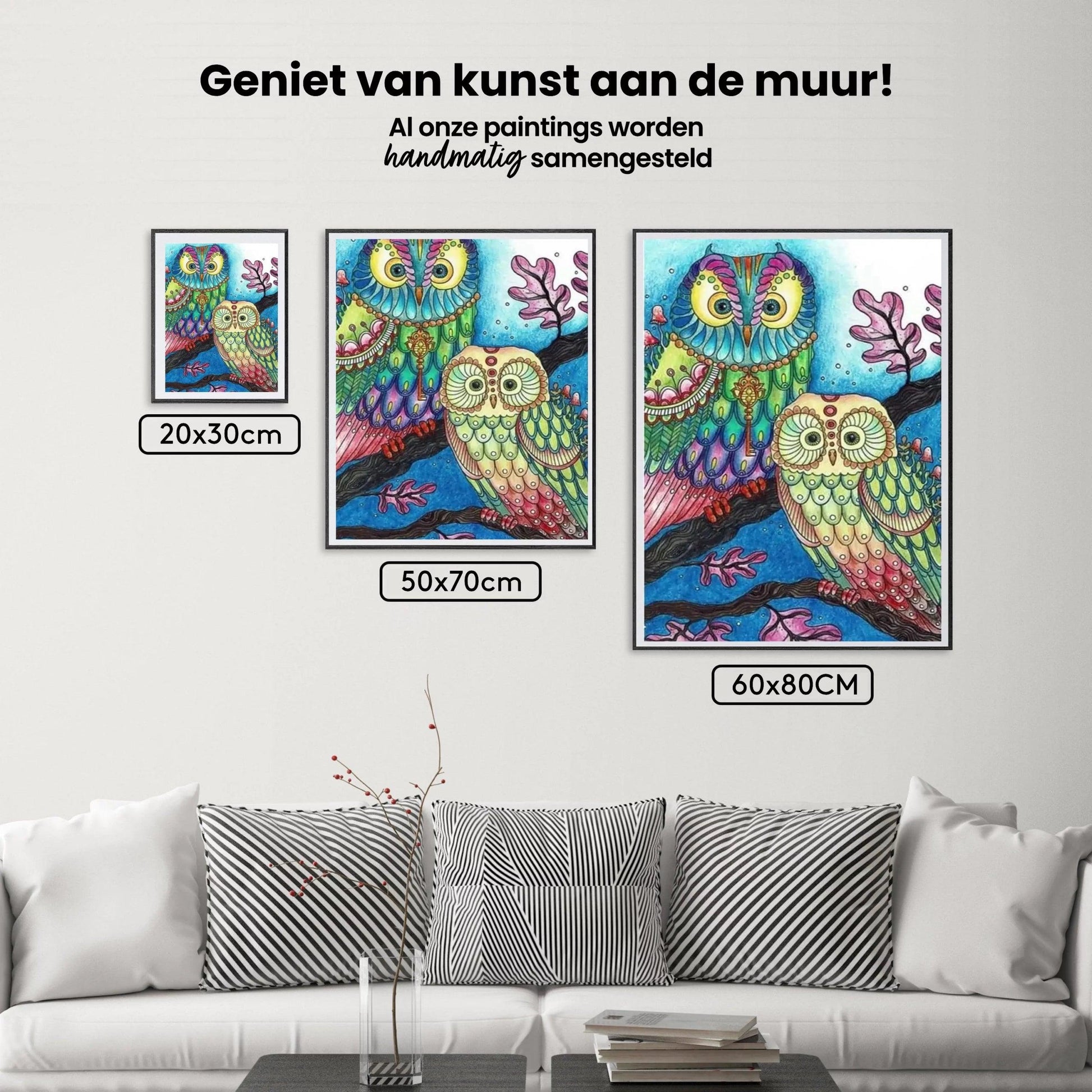 Diamond Painting - Gekleurde Uil - SEOS®