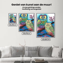 Diamond Painting - Gekleurde Uil - SEOS®