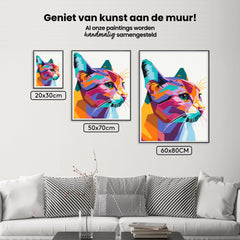 Diamond Painting - Geometrische kat - SEOS®