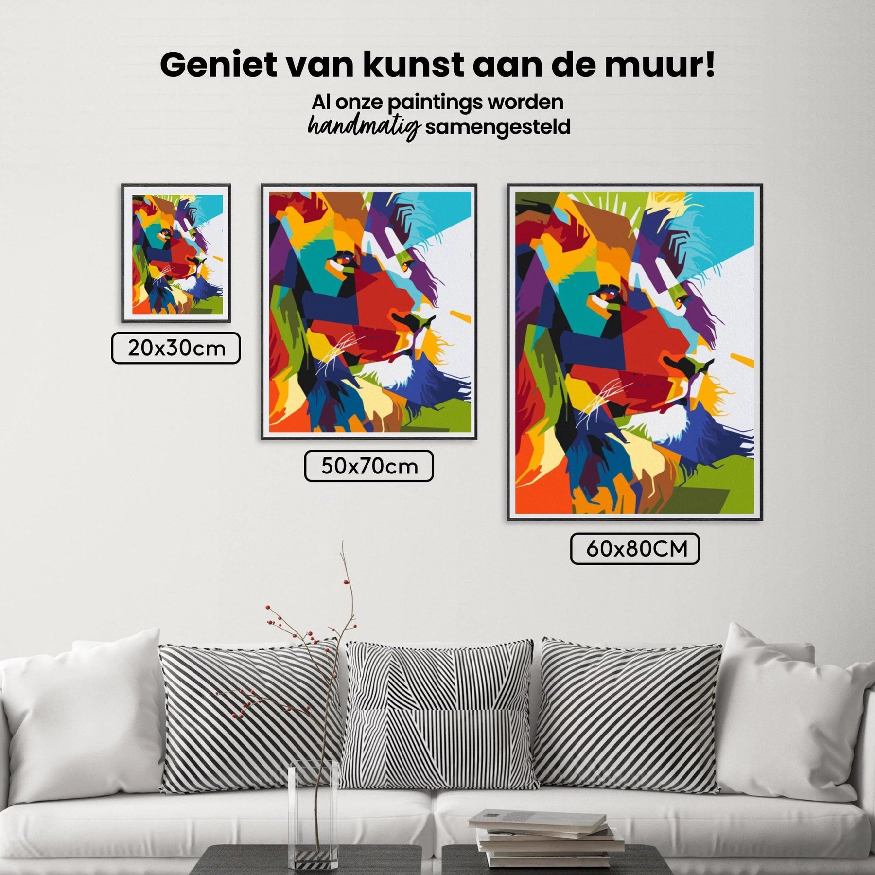 Diamond Painting - Geometrische leeuw - SEOS®