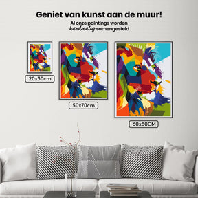 Diamond Painting - Geometrische leeuw - SEOS®