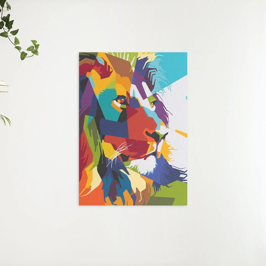 Diamond Painting - Geometrische leeuw - SEOS®