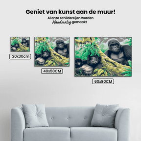Diamond Painting - Gorilla familie - SEOS®
