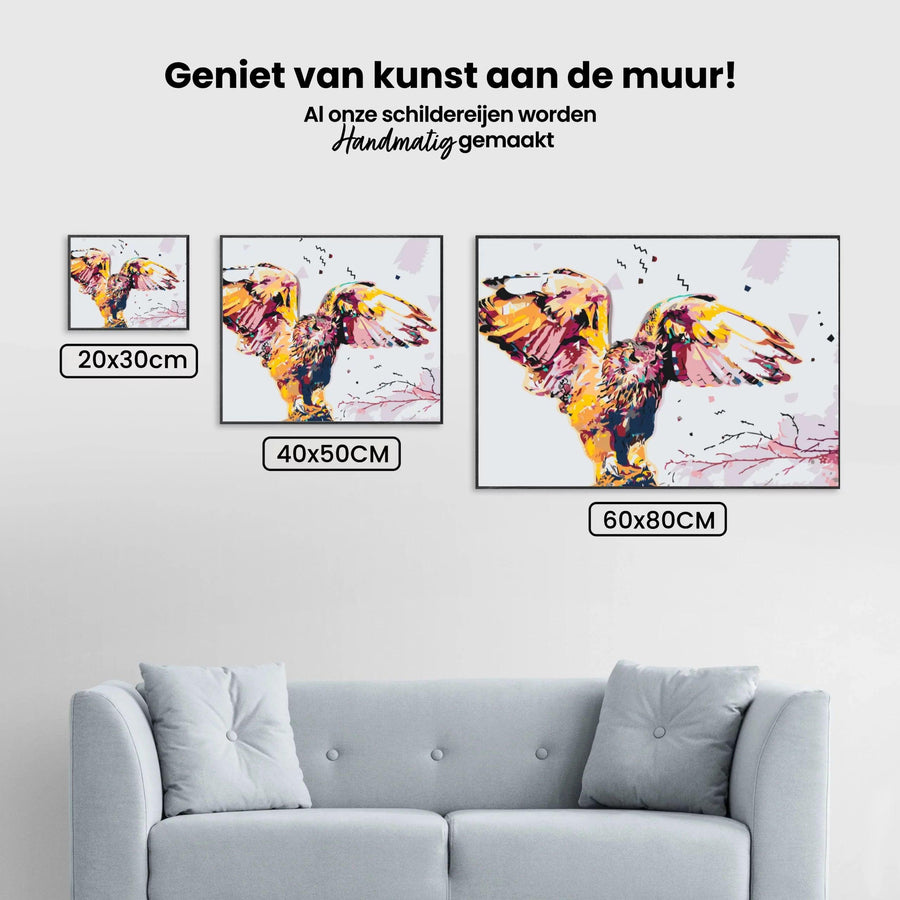 Diamond Painting - Gouden Sneeuwuil - SEOS®