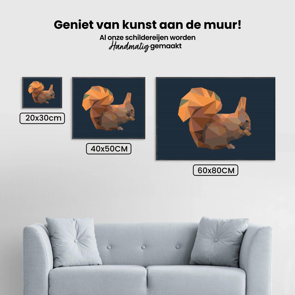 Diamond Painting - Grafische eekhoorn - SEOS Shop ®