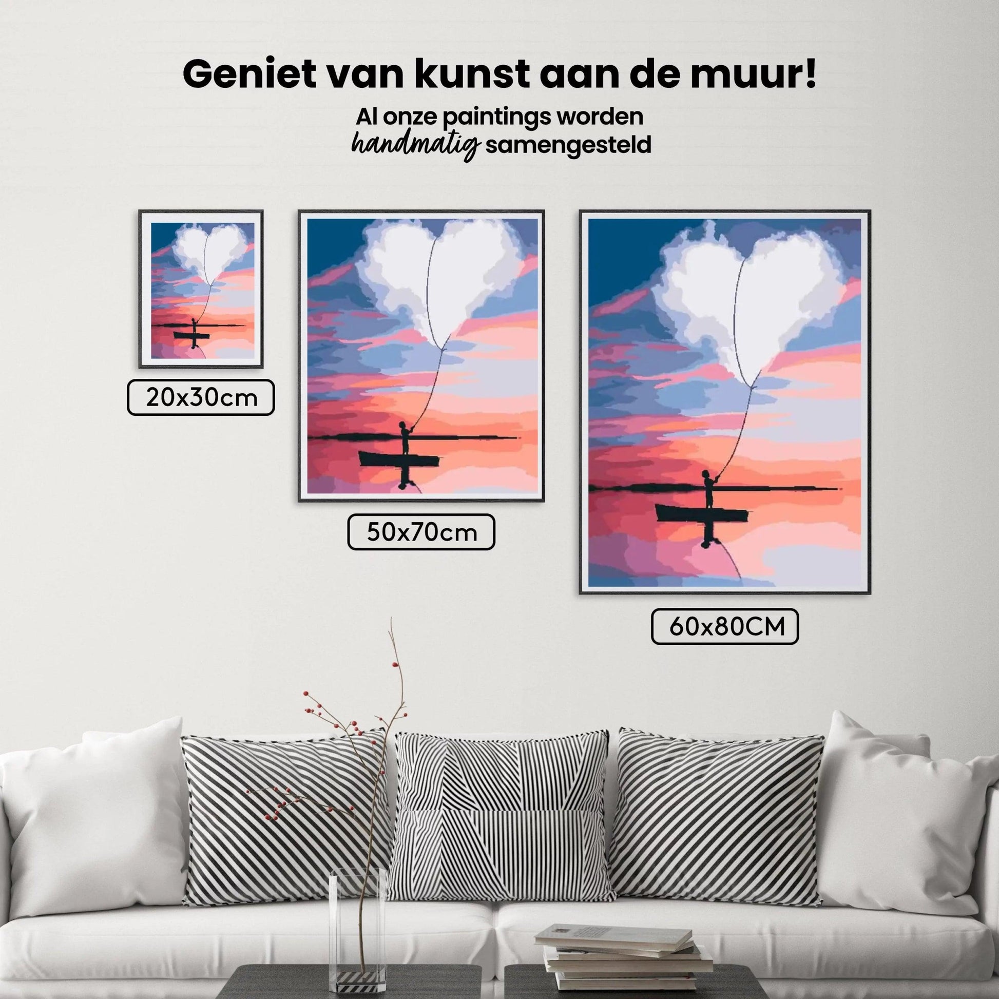 Diamond Painting - Hartje aan boot - SEOS Shop ®
