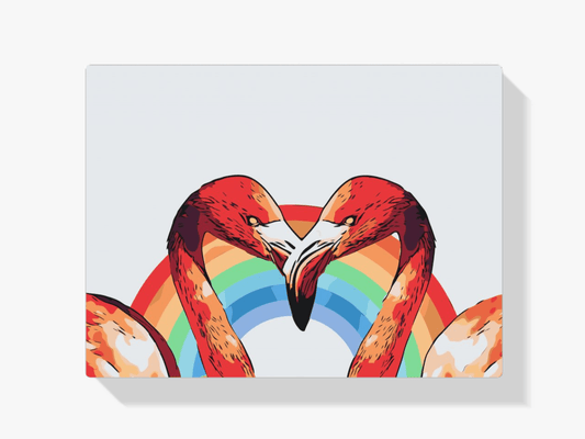 Diamond Painting - Hartvormige flamingo’s - SEOS®