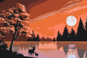 Diamond Painting - Herten in de natuur - SEOS®