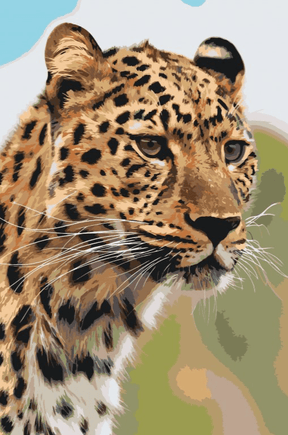 Diamond Painting - Het jachtzicht van een luipaard - SEOS®