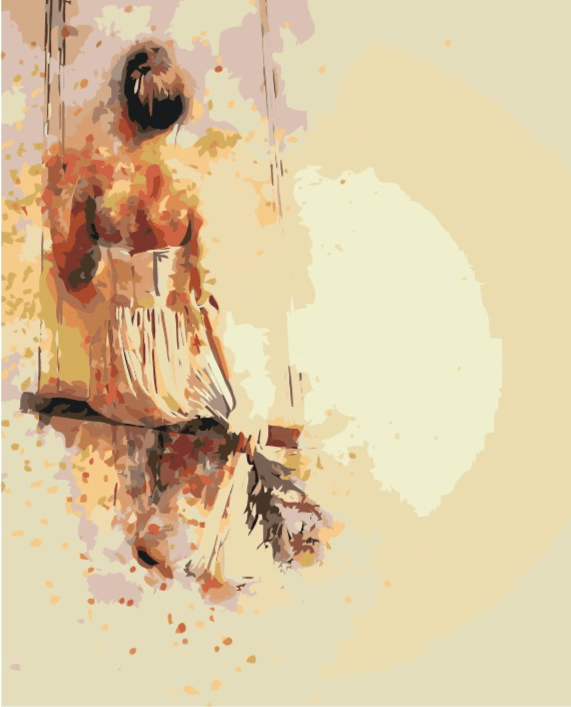 Diamond Painting - Het meisje op de schommel - SEOS Shop ®