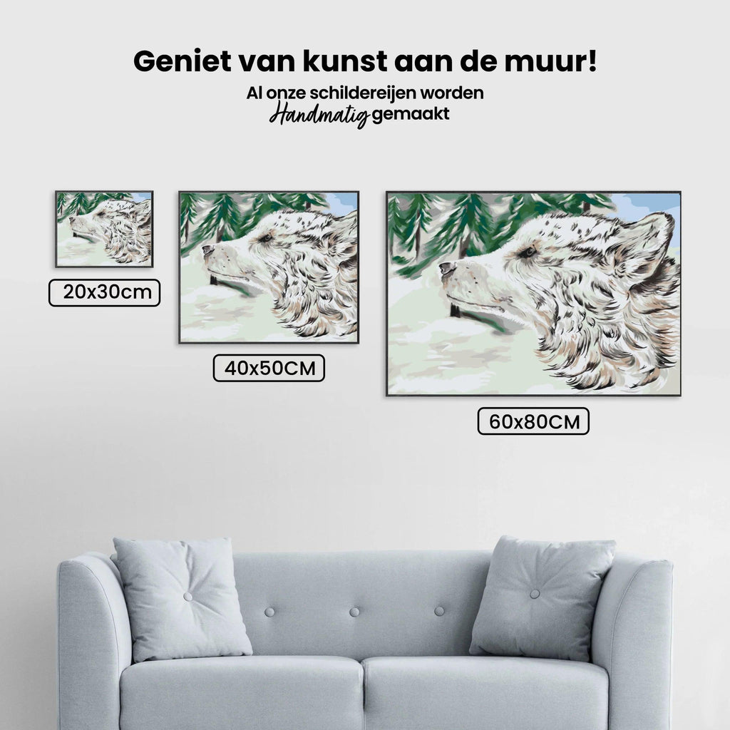 Diamond Painting - Hond in de sneeuw - SEOS®