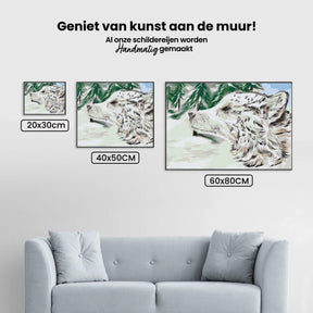 Diamond Painting - Hond in de sneeuw - SEOS®
