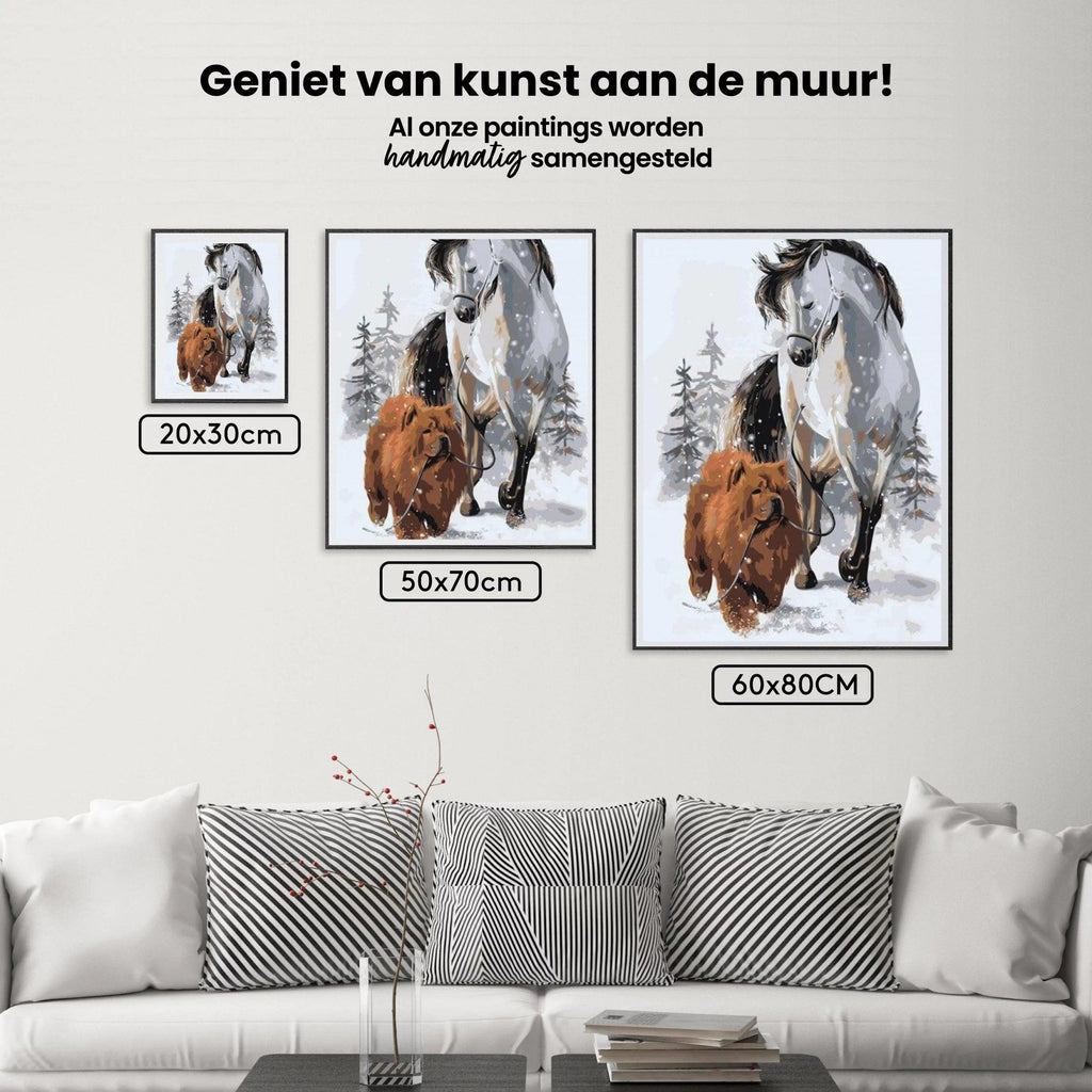 Diamond Painting - Hond met paard - SEOS®
