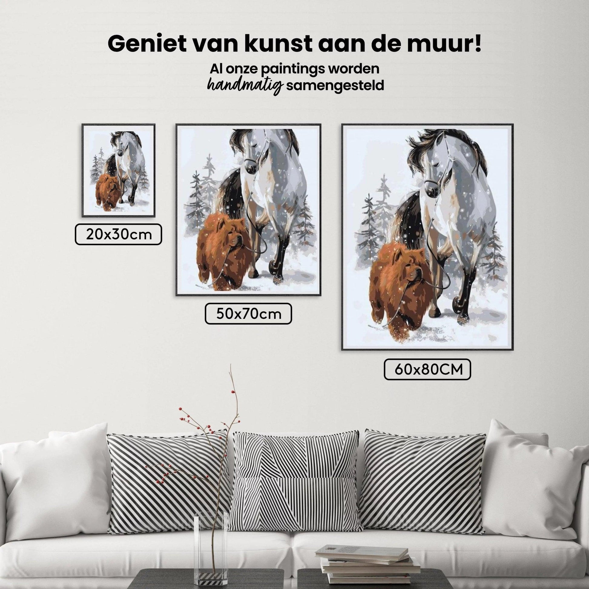 Diamond Painting - Hond met paard - SEOS®