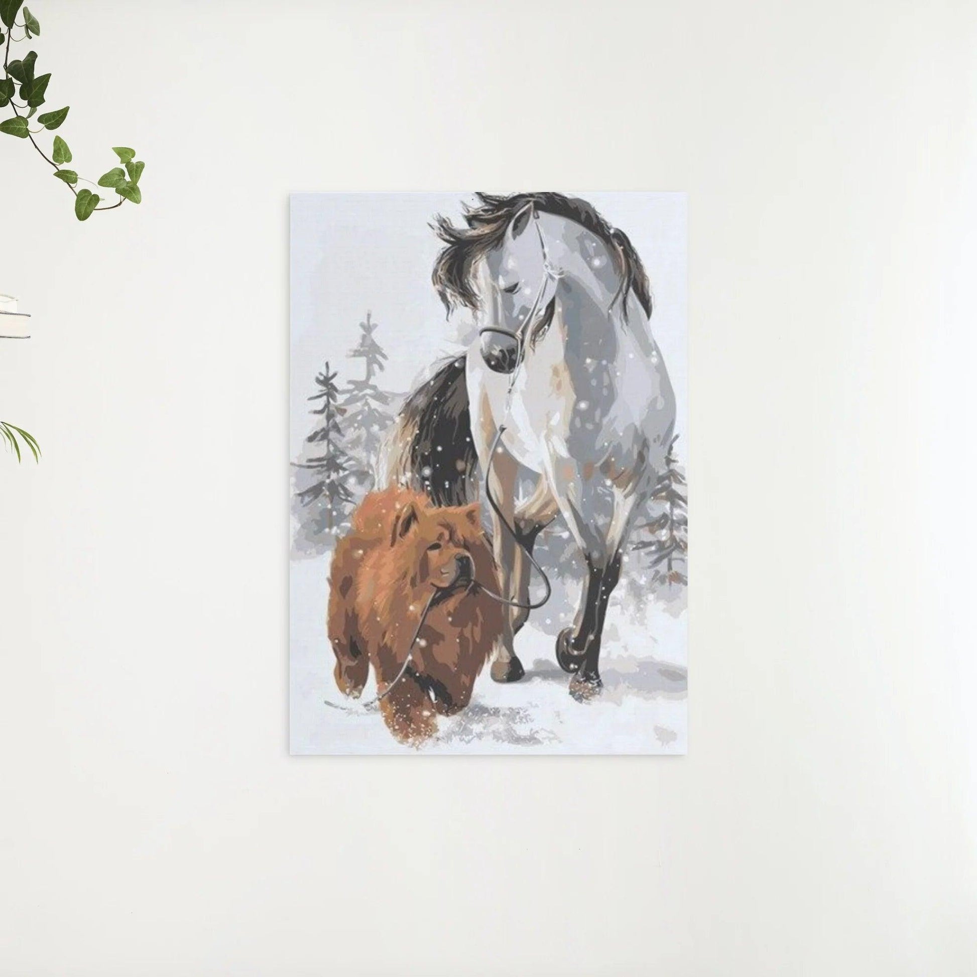 Diamond Painting - Hond met paard - SEOS®